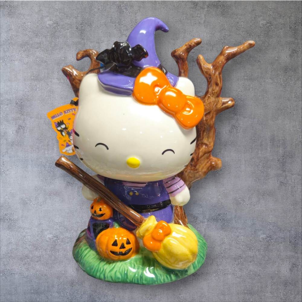 Blue Sky Hello Kitty Witch Halloween Figurine | 2025 Sanrio Ceramic Decor